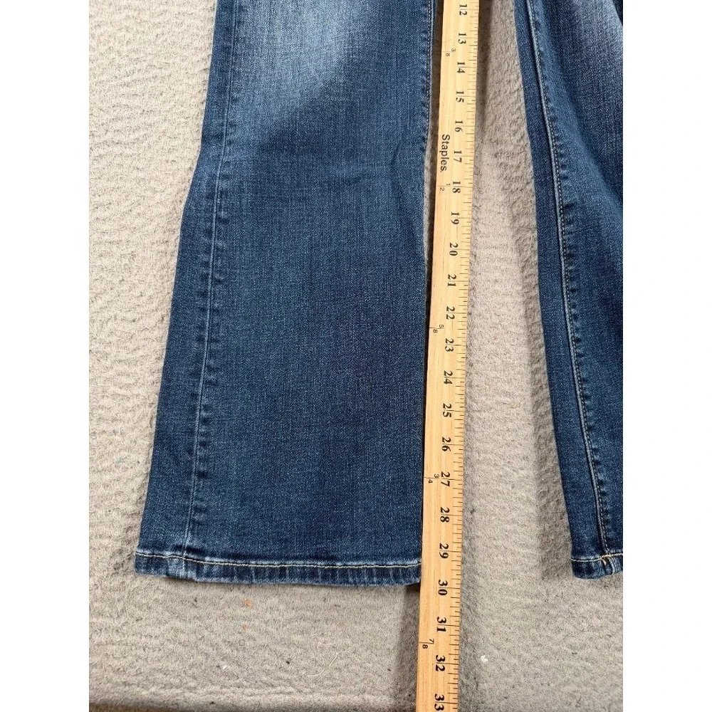 BKE Parker Bootcut Jeans Womens 28x29.5 High Rise Tailored Dark Wash Stretch